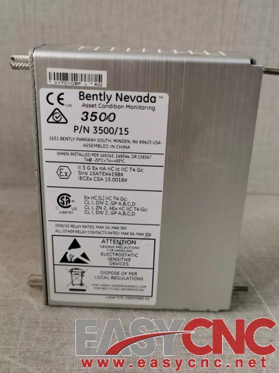 3500/15 Bently Nevada LOW VOLTAGE AC PIM MODULE Used