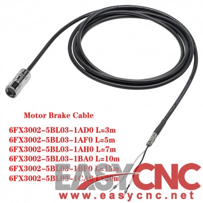 6FX3002-5BL03 6FX3002-5BL03-1BA0 Motor Brake Cable For S-1FL6 Series new