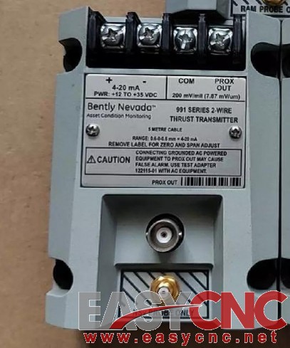 991-06-50-01-00 Bently Nevada 991 Series 2 Wire Thrust Transmitter Used