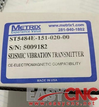 ST5484E-151-020-00 Metrix Seismic Vibration Transmitter New