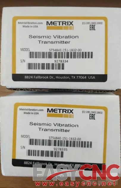 ST5484E-151-1832-00 Metrix Seismic Vibration Transmitter New