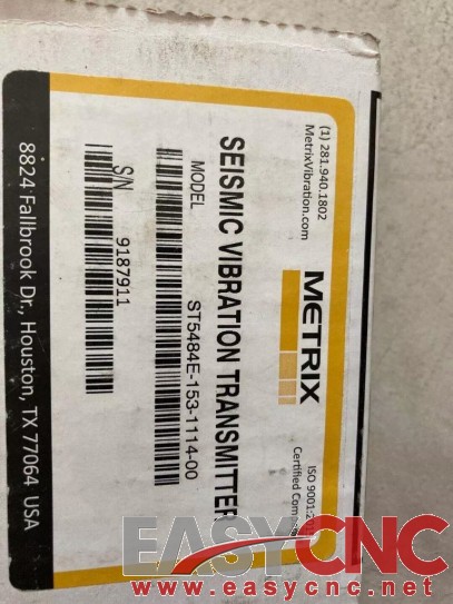 ST5484E-153-1114-00 Metrix Seismic Vibration Transmitter New