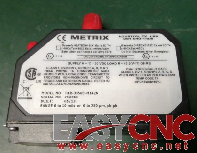 TXR33500-M1426 Metrix Vibration Transmitter New