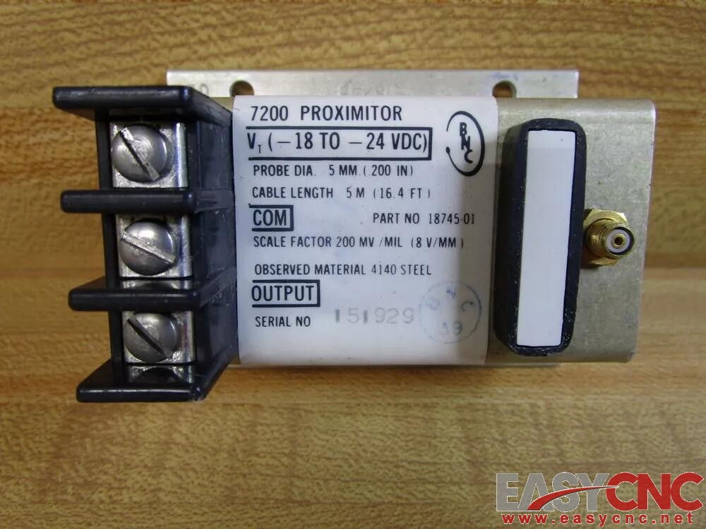 18745-01 Bently Nevada 7200 Proximitor Proximal sensor Used