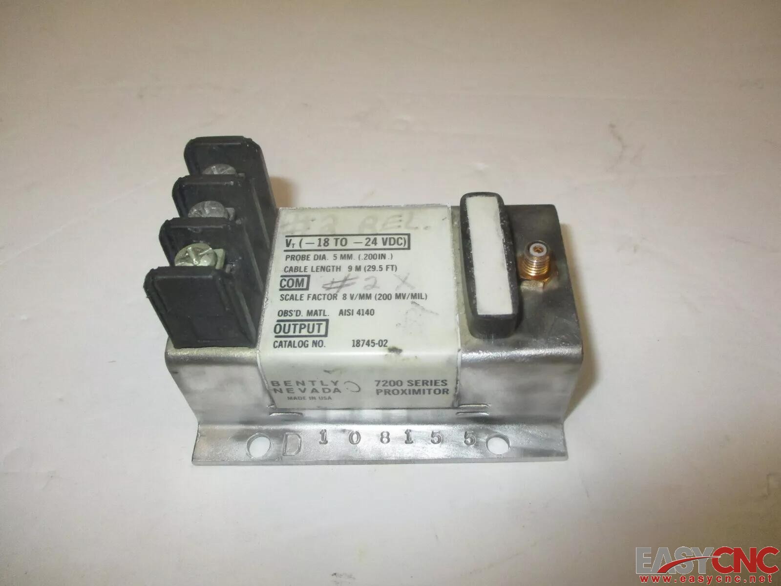 18745-02 Bently Nevada 7200 Series Proximal sensor 5mm Used