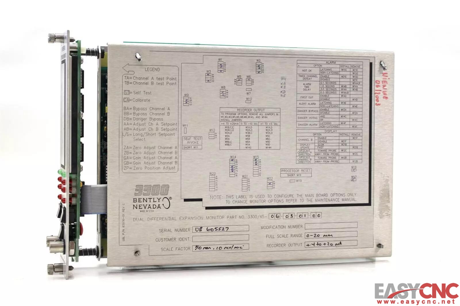3300/45-06-03-01-00 Bently Nevada Dual Differential Expansion Monitor New