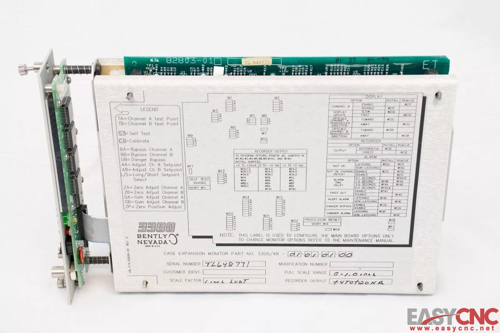 3300/48-01-01-01-00 Bently Nevada Case Expansion Monitor Used
