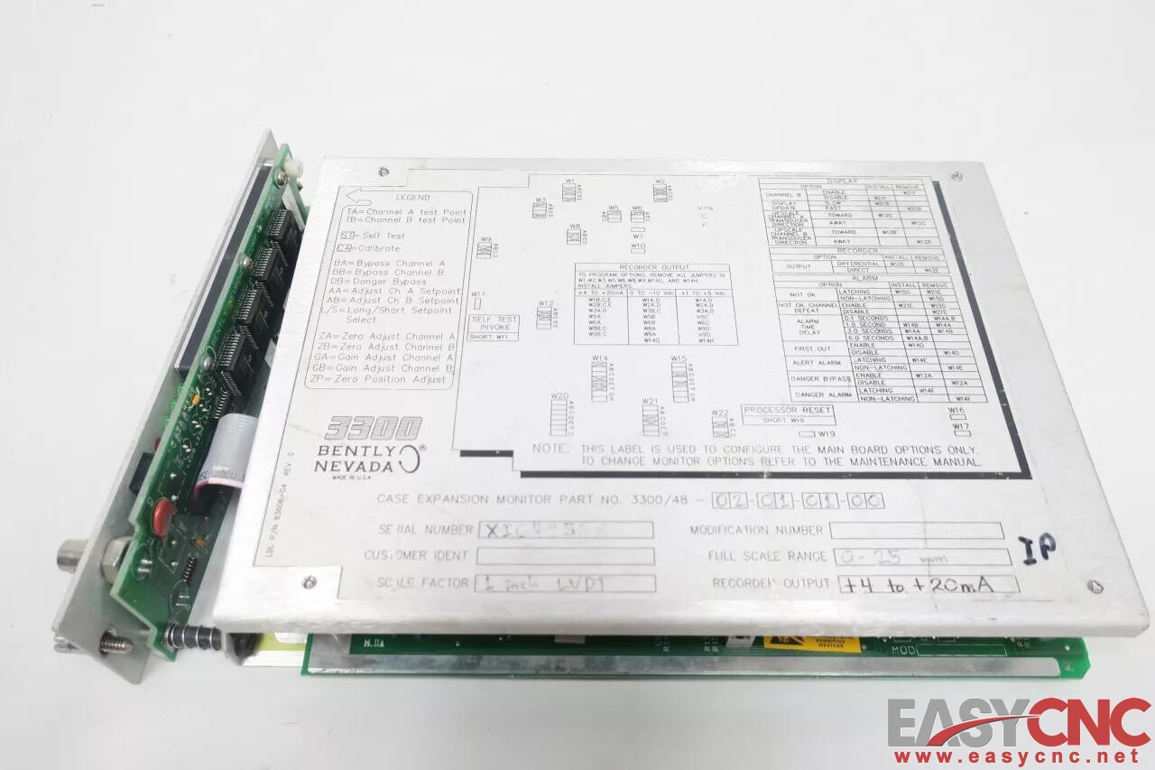 3300/48-02-01-01-00 Bently Nevada Case Expansion Monitor Used