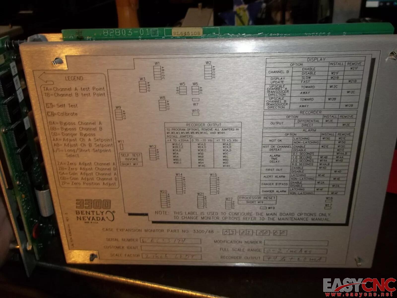3300/48-03-02-00-00 Bently Nevada Case Expansion Monitor Used