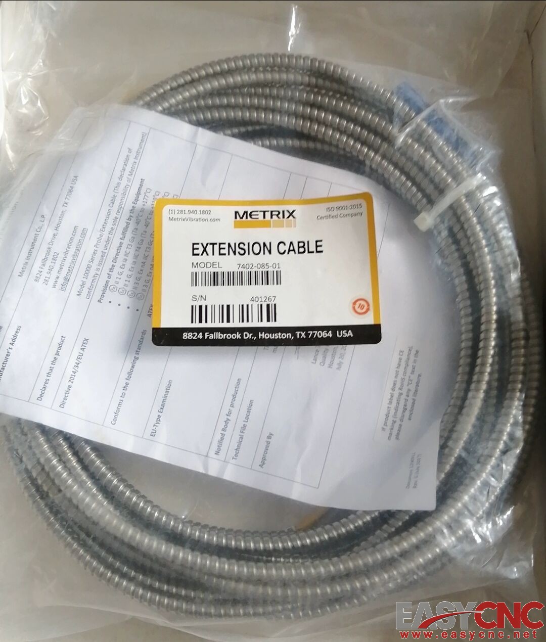 7402-085-01 MX21747-085-01 METRIX EXTENSION CABLE New