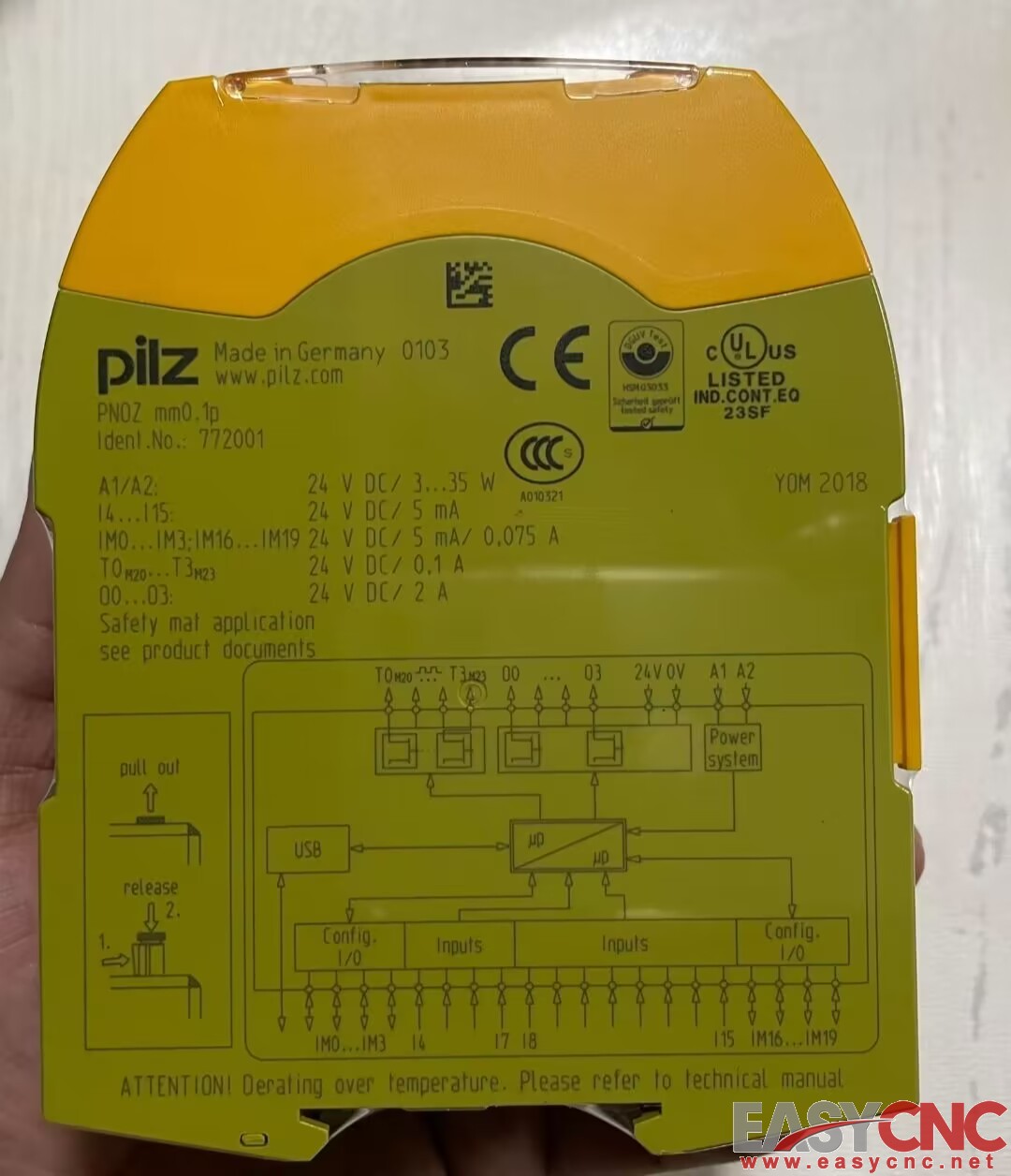 772001 PNOZ mm0.1p Pilz Safety Relay New And Original