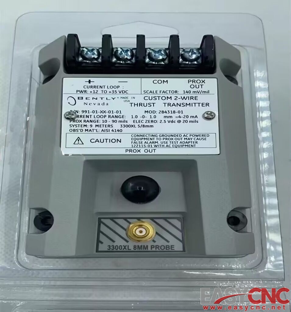 991-01-XX-01-01 MOD:284318-01 Bently Nevada CUSTOM 2 Wire Vibration Transmitter 3300 XL 5/8MM New