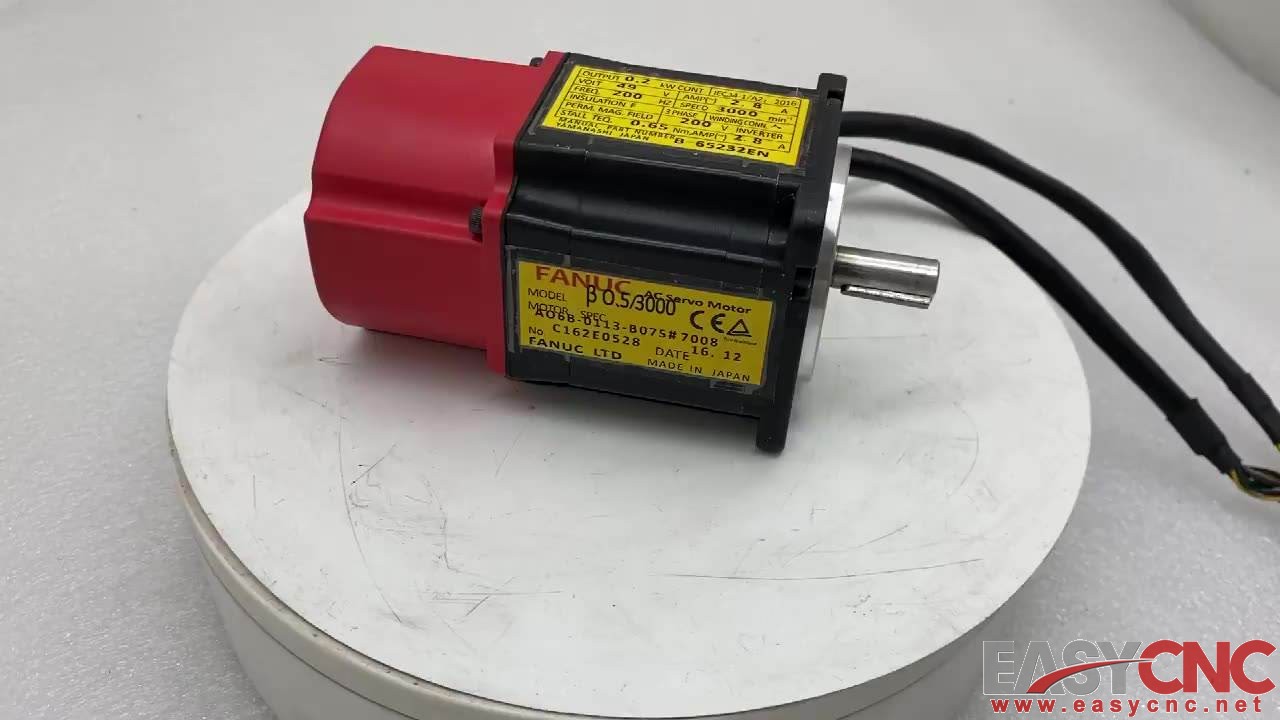 A06B-0113-B075 Fanuc AC Servo Motor Used