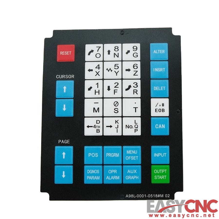 A98L-0001-0518#M02 Fanuc key board operator panel keypad membrane Used