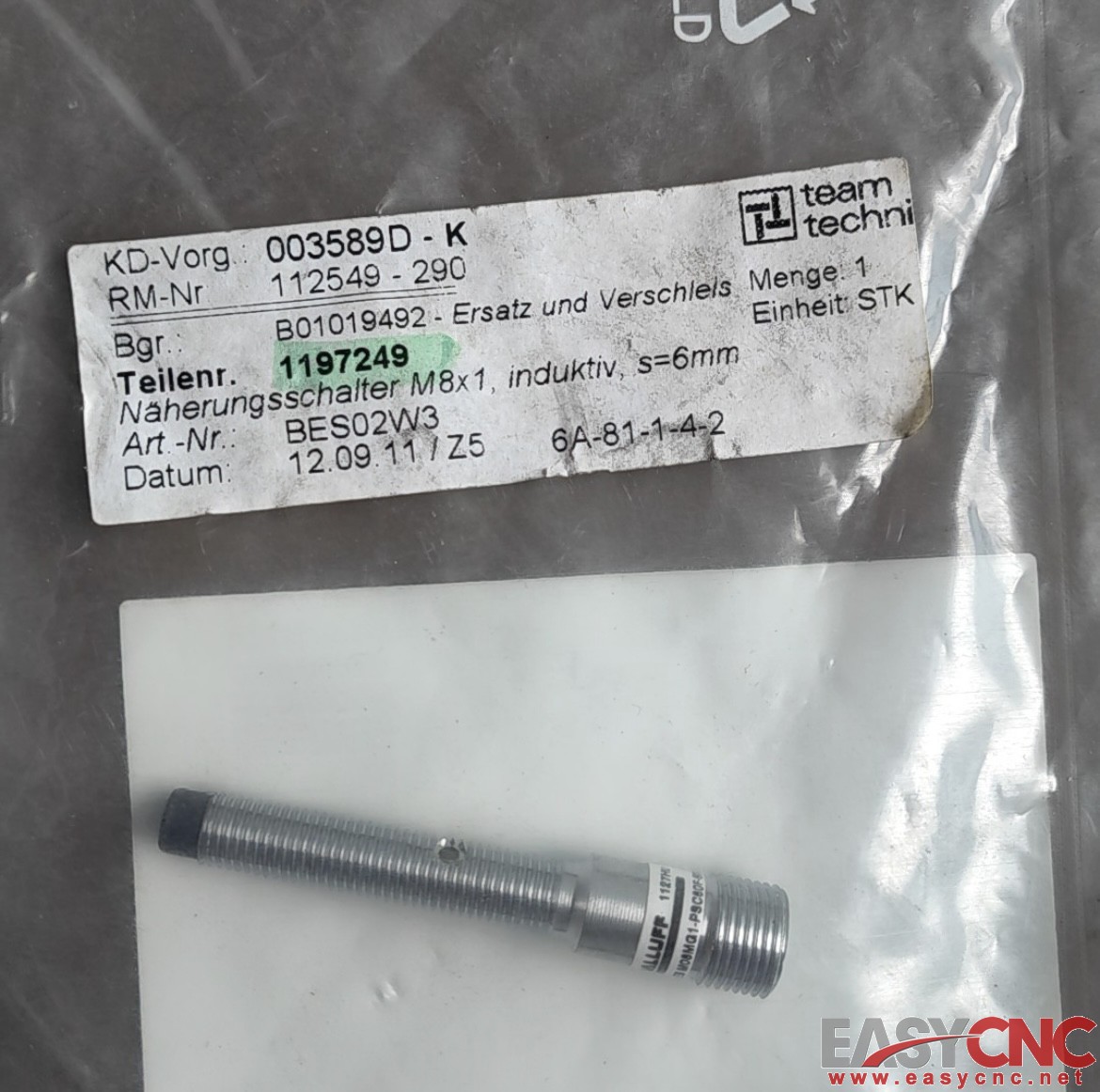 BES M08MG1-PSC60F-S04G BES02W3 Balluff Inductive Sensor New And Original