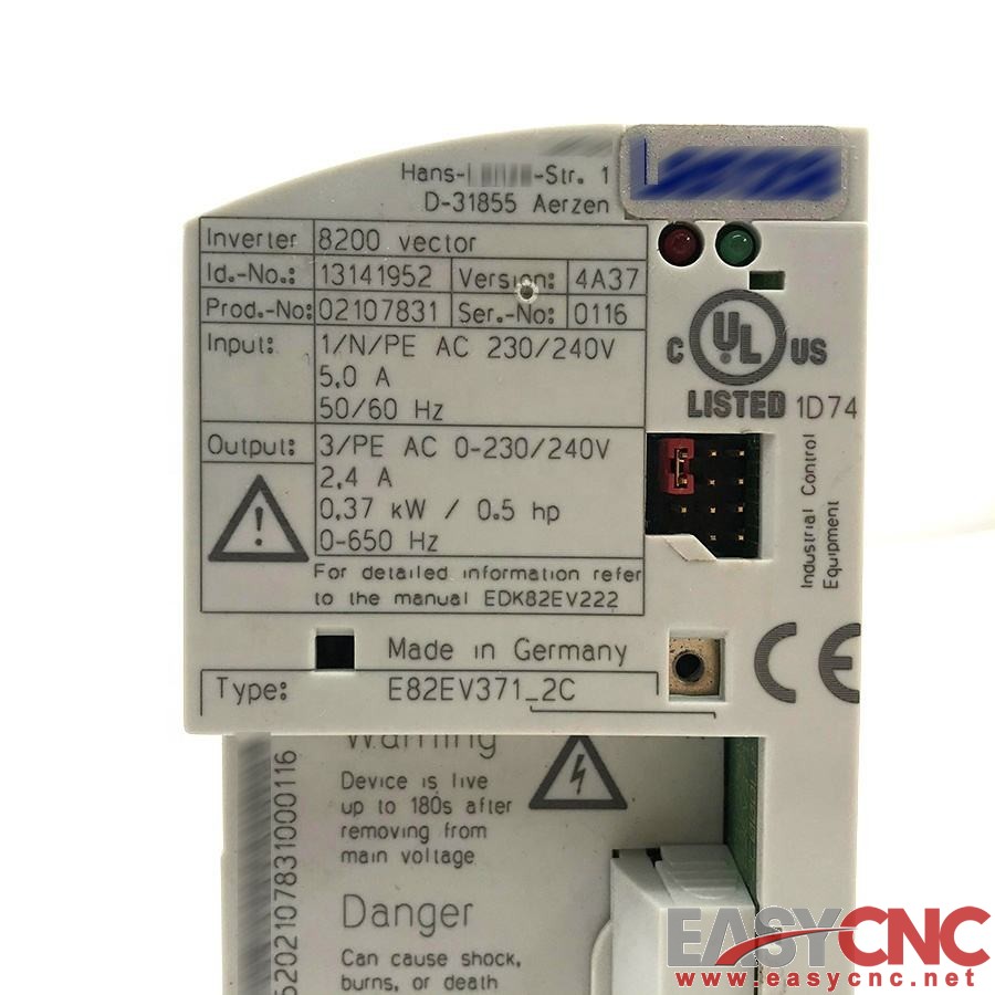 EVS9323-EP LENZE 1.5KW 480 VAC Servo Inverter Used