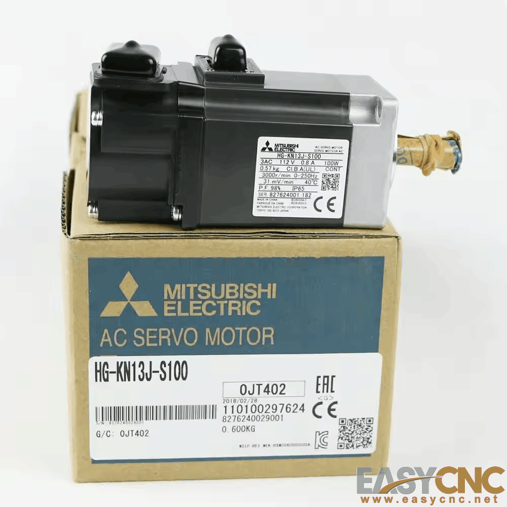 HG-KN13J-S100 Mitsubishi AC Servo Motor New