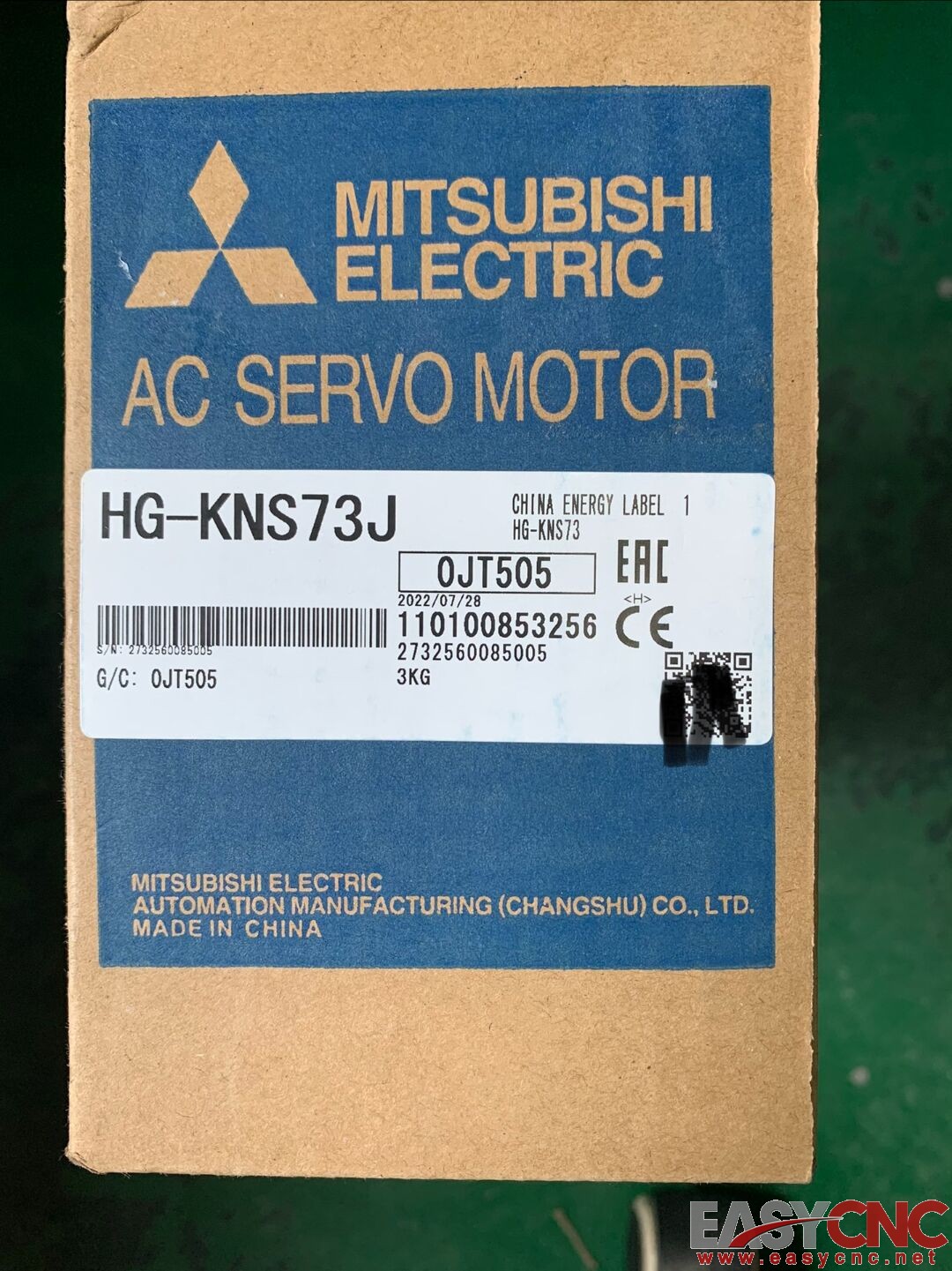 HG-KNS73J Mitsubishi AC Servo Motor New