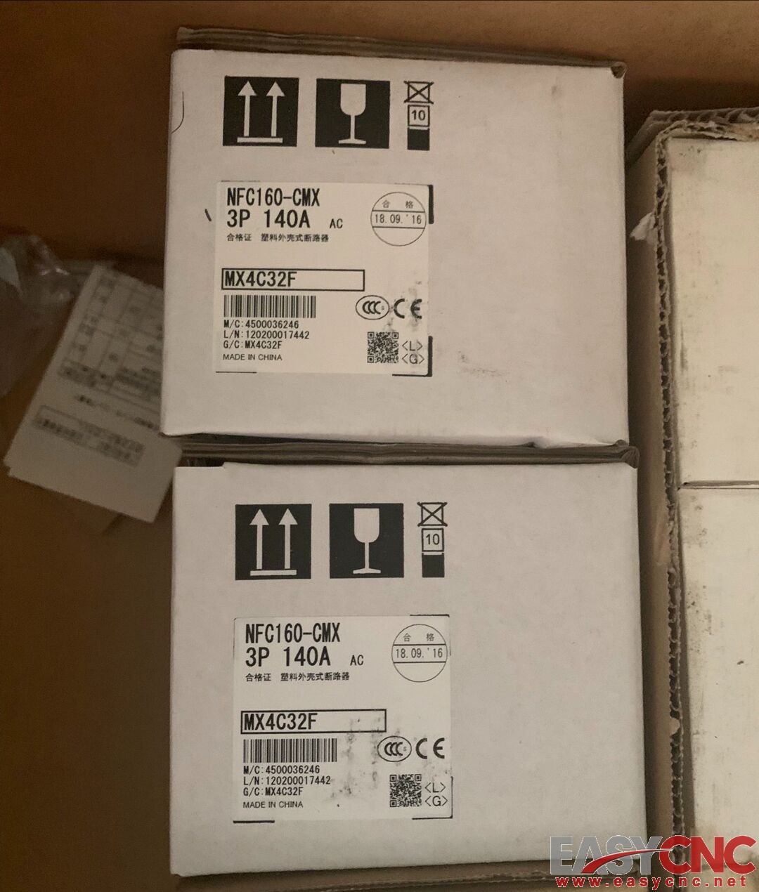 NFC160-CMX/140A 3P Mitsubishi Moulded Case Circuit Breaker(MCCB) New