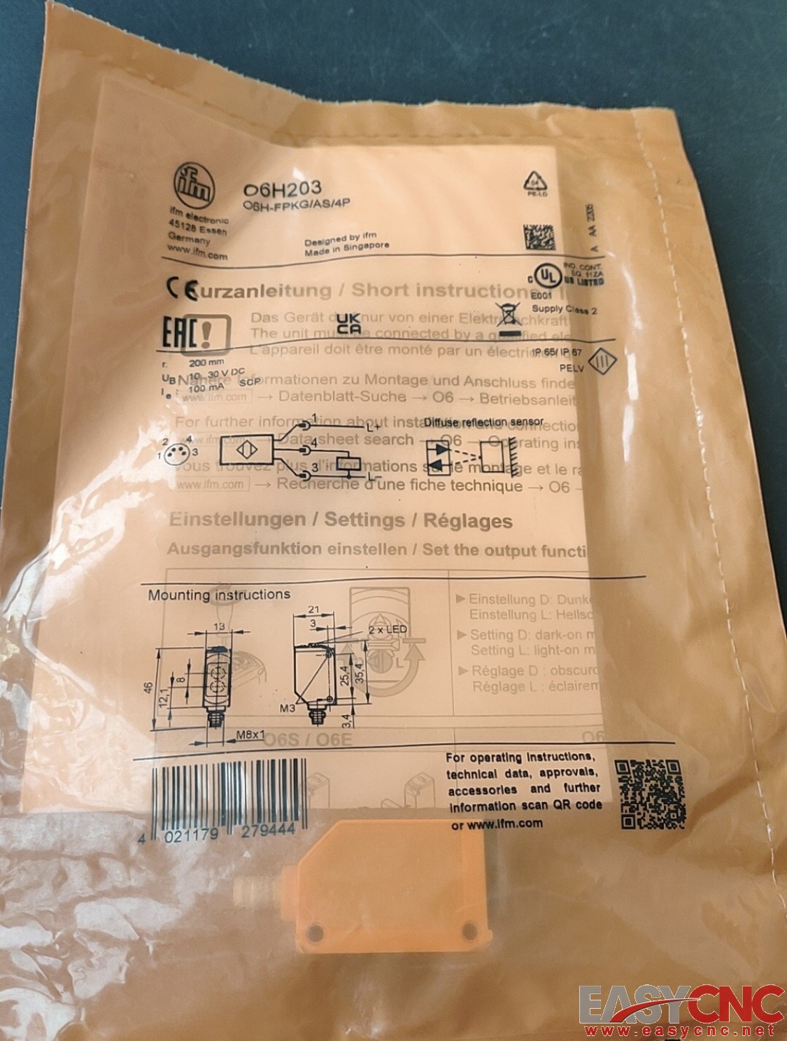 O6H203 IFM sensor New