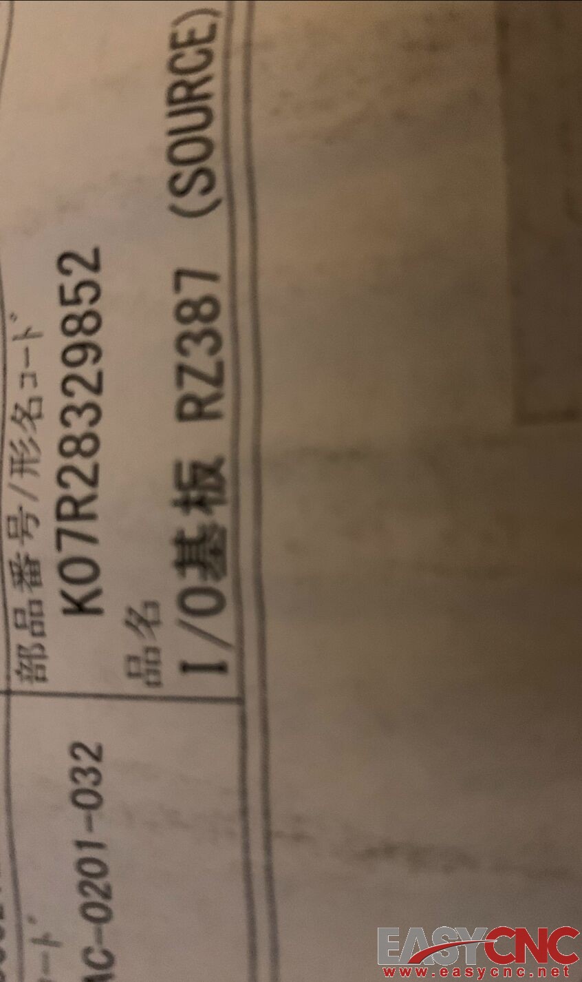 RZ387 Mitsubishi I/O Substrate New