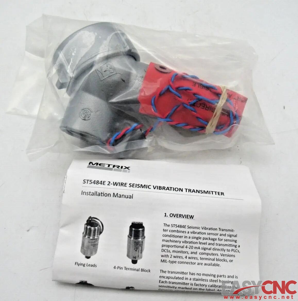 ST5484E-121-0220-00 Metrix Seismic Vibration Transmitter 4-20mA New
