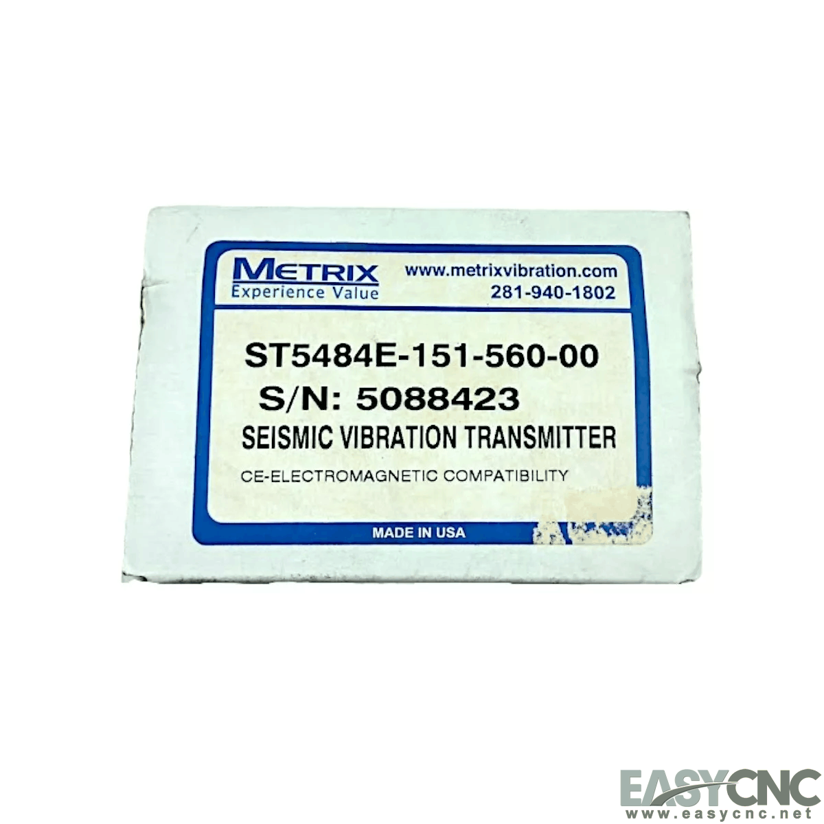 ST5484E-151-560-00 Metrix Seismic Vibration Transmitter New