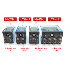 5pcs MY2N-J MY4N-J Relay Coil Voltage:DC12V/24V AC110V/220V new and original