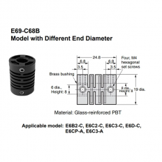 E69-C68B E69 Coupler Couplings For Rotary Encoder new and original