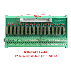 JCB-FS PA1A-16 50pin 16 Channel Relay Module IO Communication Board 1NO 1NC new